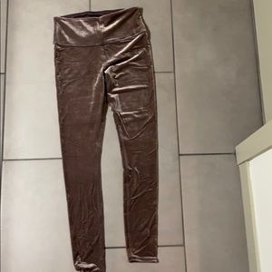 Velvet leggings
